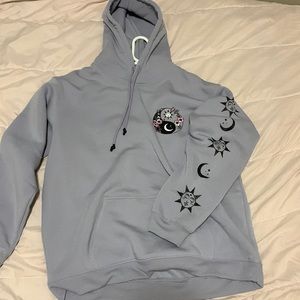 “Spiritual” Sun and Moon kangaroo pocket hoodie